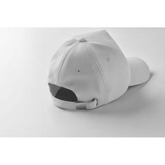 Vue Casquette RPET à 5 pans - Senga de couleur blanc| Krokrodeal