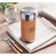 Vue Bocal double paroi 600 ml - Natujar de couleur marron| Krokrodeal