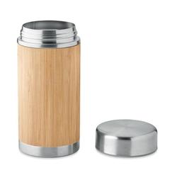 Vue Bocal double paroi 600 ml - Natujar de couleur marron| Krokrodeal