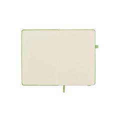 Vue Carnet A5 ligné en PU recyclé - Arpu de couleur vert| Krokrodeal