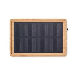 Vue Haut-parleur sans fil solaire - Solae de couleur marron| Krokrodeal