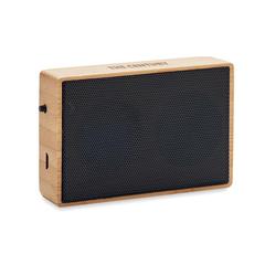 Vue Haut-parleur sans fil solaire - Solae de couleur marron| Krokrodeal
