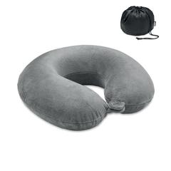 Vue Oreiller de voyage n RPET 210D - Dreams de couleur gris| Krokrodeal