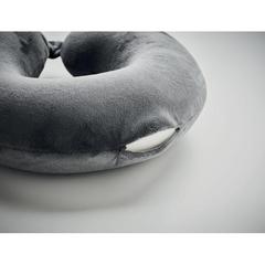 Vue Oreiller de voyage n RPET 210D - Dreams de couleur gris| Krokrodeal