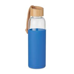 Vue Bouteille en verre 500 ml - Chai de couleur bleu| Krokrodeal
