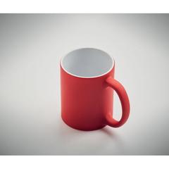 Vue Mug en céramique mate 300 ml - Dublin colour de couleur rouge| Krokrodeal
