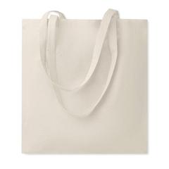 Vue Sac shopping coton biologique - Tura de couleur marron| Krokrodeal
