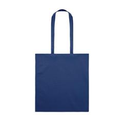 Vue Sac shopping coton biologique - Tura colour de couleur bleu| Krokrodeal