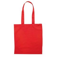 Vue Sac shopping coton biologique - Tura colour de couleur rouge| Krokrodeal