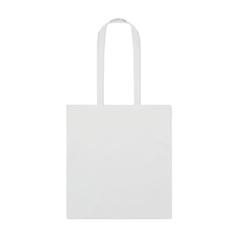 Vue Sac shopping coton biologique - Tura colour de couleur blanc| Krokrodeal