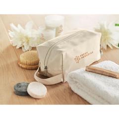 Vue Sac cosmétique en toile 220 gr - Bia de couleur marron| Krokrodeal