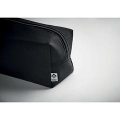 Vue Sac cosmétique en toile 220 gr - Bia de couleur noir| Krokrodeal