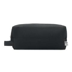 Vue Sac cosmétique en toile 220 gr - Bia de couleur noir| Krokrodeal