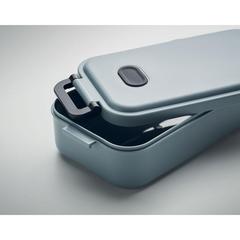 Vue Boîte à lunch en PP recyclé - Indus de couleur gris| Krokrodeal