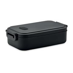 Vue Boîte à lunch en PP recyclé - Indus de couleur noir| Krokrodeal
