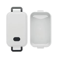 Vue Boîte à lunch en PP recyclé - Indus de couleur blanc| Krokrodeal