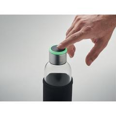 Vue Bouteille à rappel en verre - Inder de couleur noir| Krokrodeal