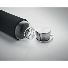 Vue Bouteille en verre 500 ml - Helsinki glass de couleur noir| Krokrodeal