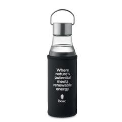 Vue Bouteille en verre 500 ml - Niagara de couleur blanc| Krokrodeal