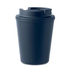 Vue Gobelet en PP recyclé 300 ml - Tridus de couleur bleu| Krokrodeal