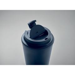 Vue Gobelet en PP recyclé 300 ml - Tridus de couleur bleu| Krokrodeal