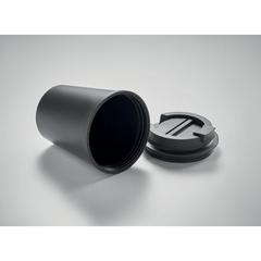 Vue Gobelet en PP recyclé 300 ml - Tridus de couleur noir| Krokrodeal