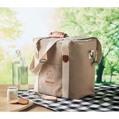 Vue Grand sac isotherme toile 450gr - Kecil large de couleur marron| Krokrodeal
