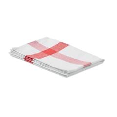 Vue Torchon de cuisine tissu recycl - Kitch de couleur rouge| Krokrodeal