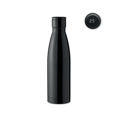 Vue Bouteille thermomètre 500ml - Belo lux de couleur noir| Krokrodeal