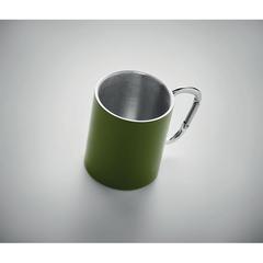 Vue Tasse en métal double paroi - Trumba de couleur vert| Krokrodeal