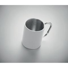 Vue Tasse en métal double paroi - Trumba de couleur blanc| Krokrodeal