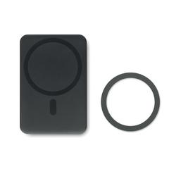 Vue Chargeur sans fil magnétique - Doubletic de couleur noir| Krokrodeal
