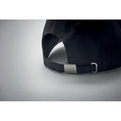 Vue Casquette à 5 pans - Singa de couleur noir| Krokrodeal