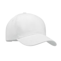 Vue Casquette à 5 pans - Singa de couleur blanc| Krokrodeal