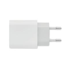 Vue Chargeur 18W 2 ports, prise UE - Port de couleur blanc| Krokrodeal