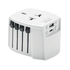 Vue Adaptateur A/C USB Skross MUV - Muv usb a/c de couleur blanc| Krokrodeal