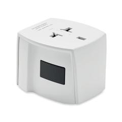 Vue Adaptateur A/C USB Skross MUV - Muv usb a/c de couleur blanc| Krokrodeal