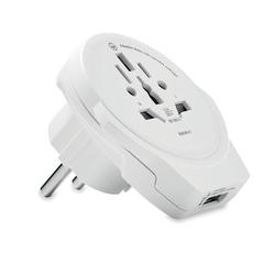 Vue Adaptateur Skross World Europe - World to europe de couleur blanc| Krokrodeal