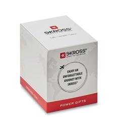 Vue Adaptateur Skross World Europe - World to europe de couleur blanc| Krokrodeal