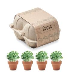 Vue Kit de culture de cresson - Cress de couleur marron| Krokrodeal