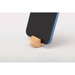 Vue Mini support de téléphone - Poy de couleur marron| Krokrodeal