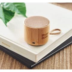 Vue Haut-parleur sans fil bambou - Cool de couleur marron| Krokrodeal