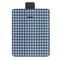 Vue Couverture polaire RPET 150 gr - Caly de couleur bleu| Krokrodeal
