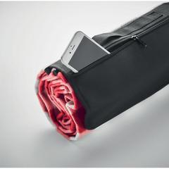 Vue Couverture polaire RPET 150 gr - Caly de couleur rouge| Krokrodeal