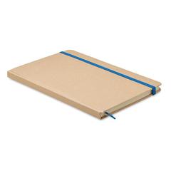 Vue Carnet A5 en carton recyclé - Everwrite de couleur bleu| Krokrodeal