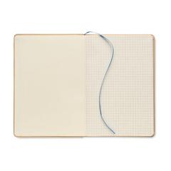 Vue Carnet A5 en carton recyclé - Everwrite de couleur bleu| Krokrodeal