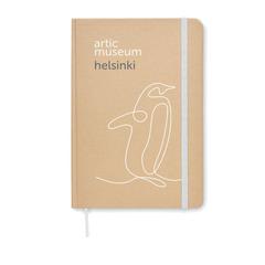 Vue Carnet A5 en carton recyclé - Everwrite de couleur blanc| Krokrodeal