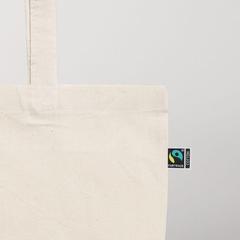 Vue Sac shopping en coton Fairtrade - Osole de couleur marron| Krokrodeal
