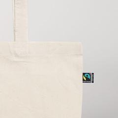Vue Sac shopping en coton Fairtrade - Osole+ de couleur marron| Krokrodeal