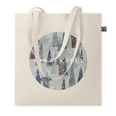 Vue Sac shopping en coton Fairtrade - Osole+ de couleur marron| Krokrodeal